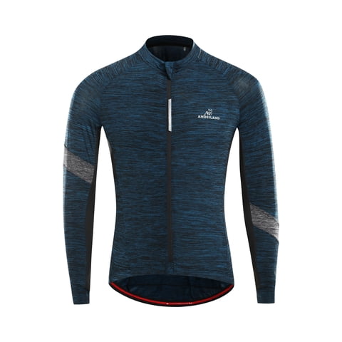 Andesland - Polera Tricota Jaspeada Manga Larga Cierre Completo Hombre