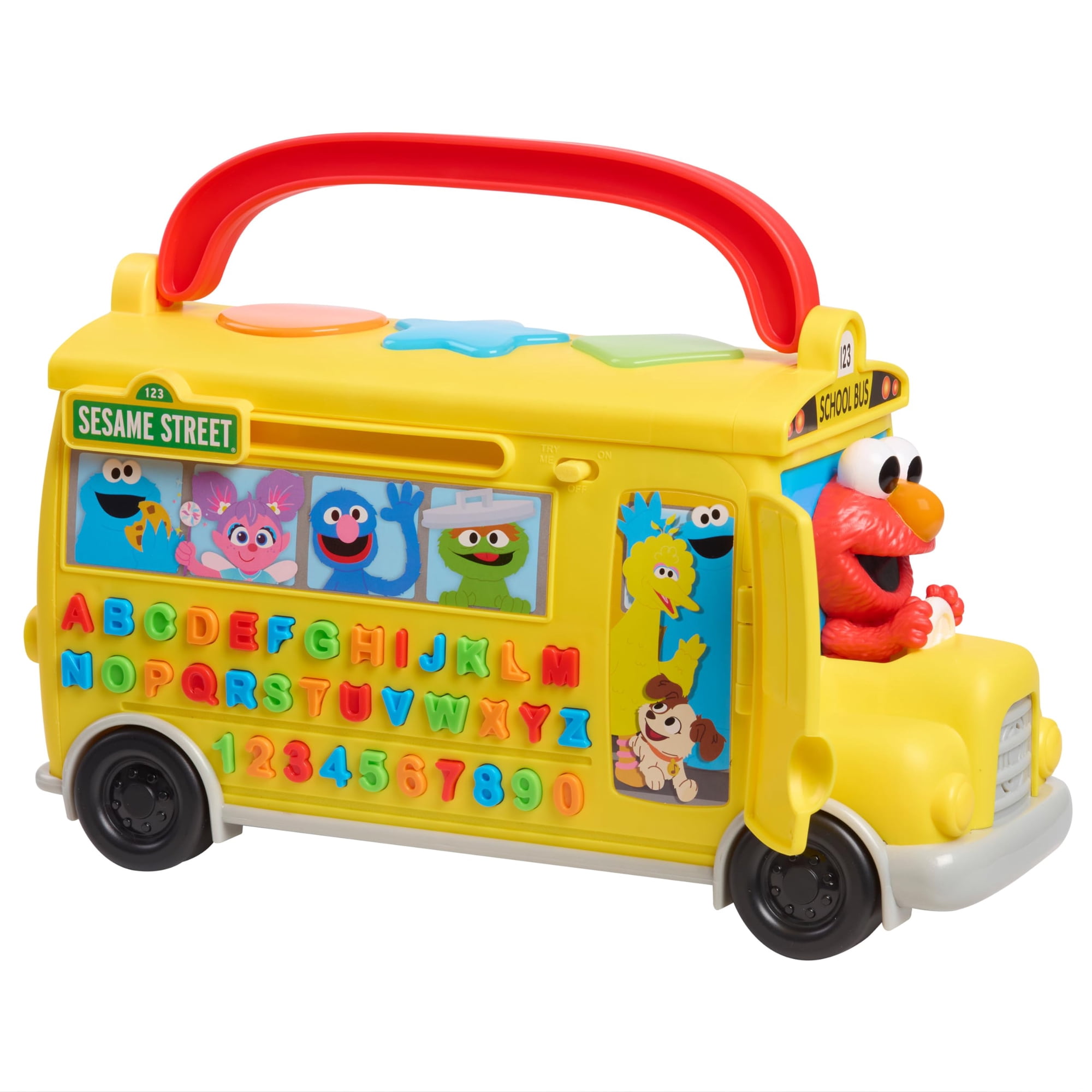 Autobús Escolar Elmo Learn & Go De Sesame Street, Juguete Con Luces