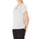 thumbnail image 4 of INSPIRE CHIC Blusa de lunares impresa para mujer de regreso a clases, cuello en V, manga corta, top para usar en el trabajo, talla M, blanco, 4 of 6