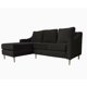 thumbnail image 2 of Seccional Barcelona Chenille Tipo Lino Negro 3 Cuerpos, 2 of 4