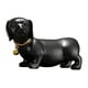 thumbnail image 1 of Arte de escultura de perro, estatua de Animal, regalos artísticos, estatuilla de perro salchicha, adorno de perro salchicha para decoración de mesa de Negro, 1 of 4
