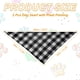 thumbnail image 2 of Uxcell Bandana para Perro, 20 x 13 in Pañuelo para Gato con Estampado de Cuadros de Búfalo, Accesorios de Pañuelo Triangular Ajustable, Lavable, (Blanco), para Mascotas Pequeñas, Medianas, Grandes, 2 of 7