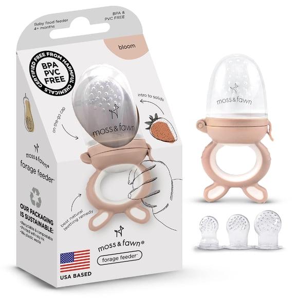 Alimentador para bebés Moss and Fawn Forage de silicona mordedor
