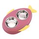 thumbnail image 1 of Comedero Doble Para Perros, Comedero Para Mascotas, Dispensador De Agua Para Mascotas, Rosa, 1 of 5