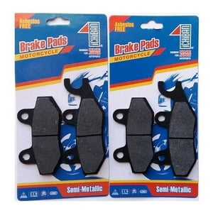 Genérico - Pastillas Freno Del + Tras Moto Kawasaki Ninja 250-300