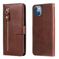 Gangxun - Funda Con Cremallera Para Iphone 14 Plus, Carcasa Cartera De Cuero Pu Con Soporte Y Tarjetero
