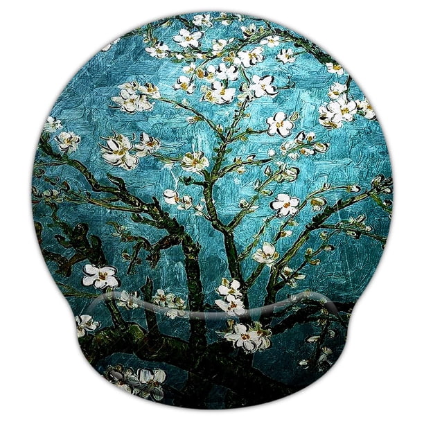 Alfombrilla para ratón eyscar 23 x 25,5 cm con soporte de espuma viscoelástica para la muñeca