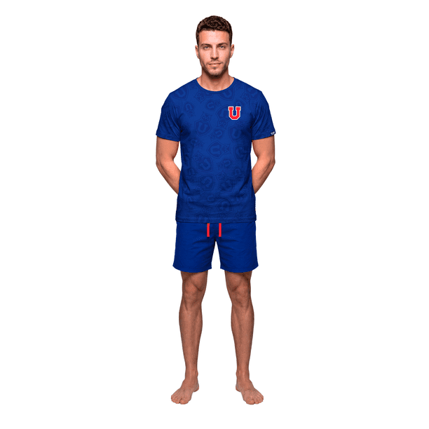PIJAMA HOMBRE ALGODÓN VERANO UNIVERSIDAD DE CHILE C2 TOP
