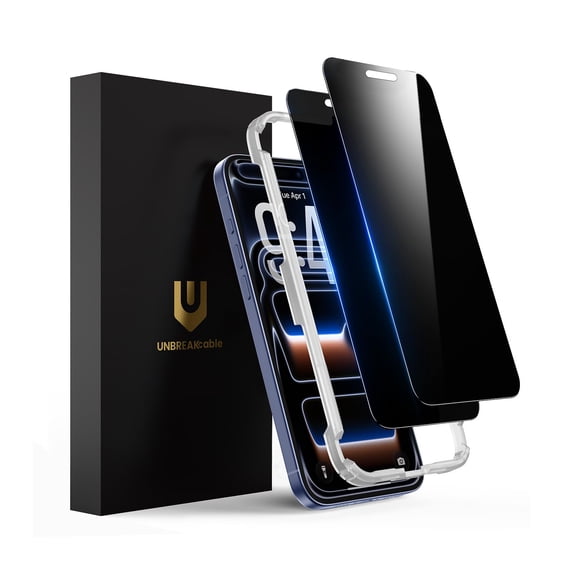 Protector de pantalla con privacidad UNBREAKcable para iPhone 17 Pro