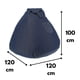 thumbnail image 3 of Pouf Pera Jeans 100x120x120 cm, 3 of 3