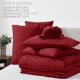 thumbnail image 5 of Juego de cama CozyLux Queen rojo oscuro de 7 piezas para todas las estaciones, 5 of 8