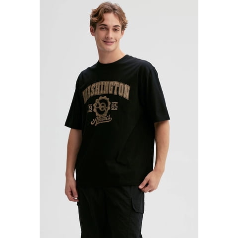 Fashionspark - Polera Hombre Print Central Negro - Vi