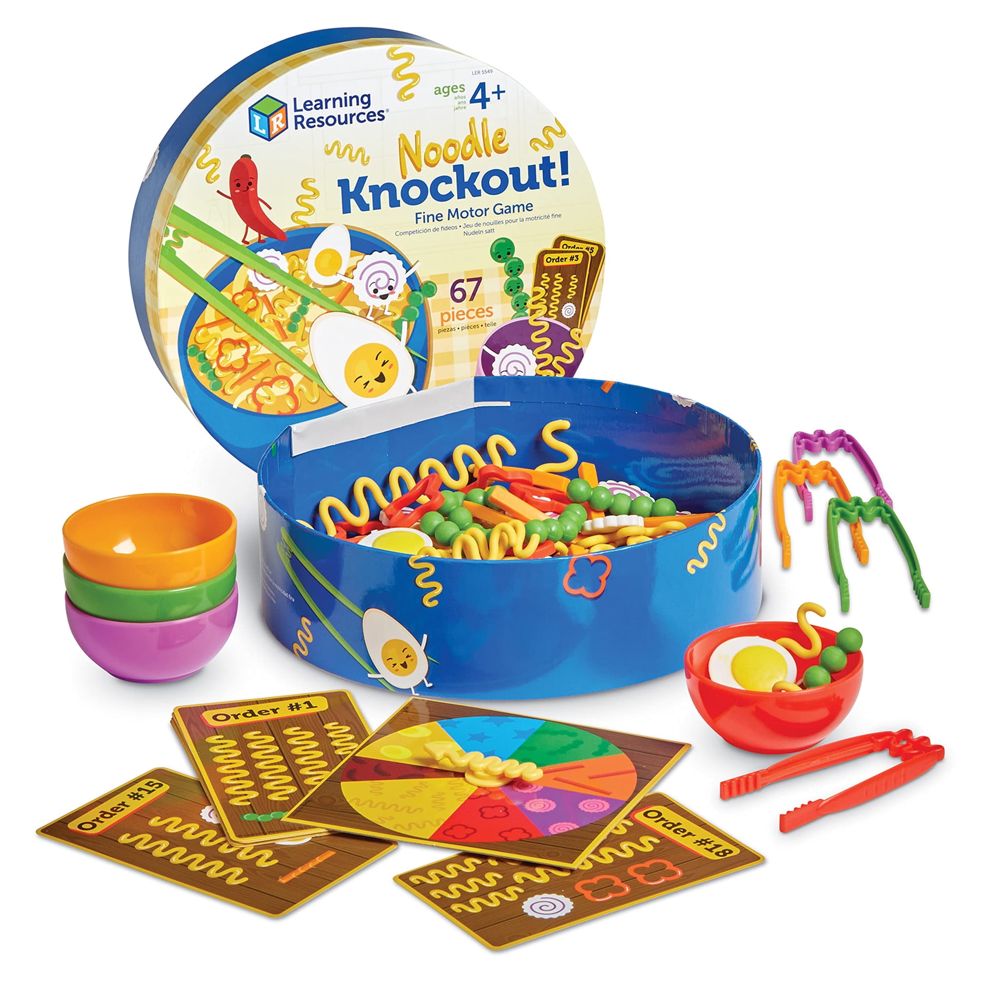 Learning Resources - Recursos De Aprendizaje De Juegos De Motricidad Fina Noodle Knockout! 67 Piezas
