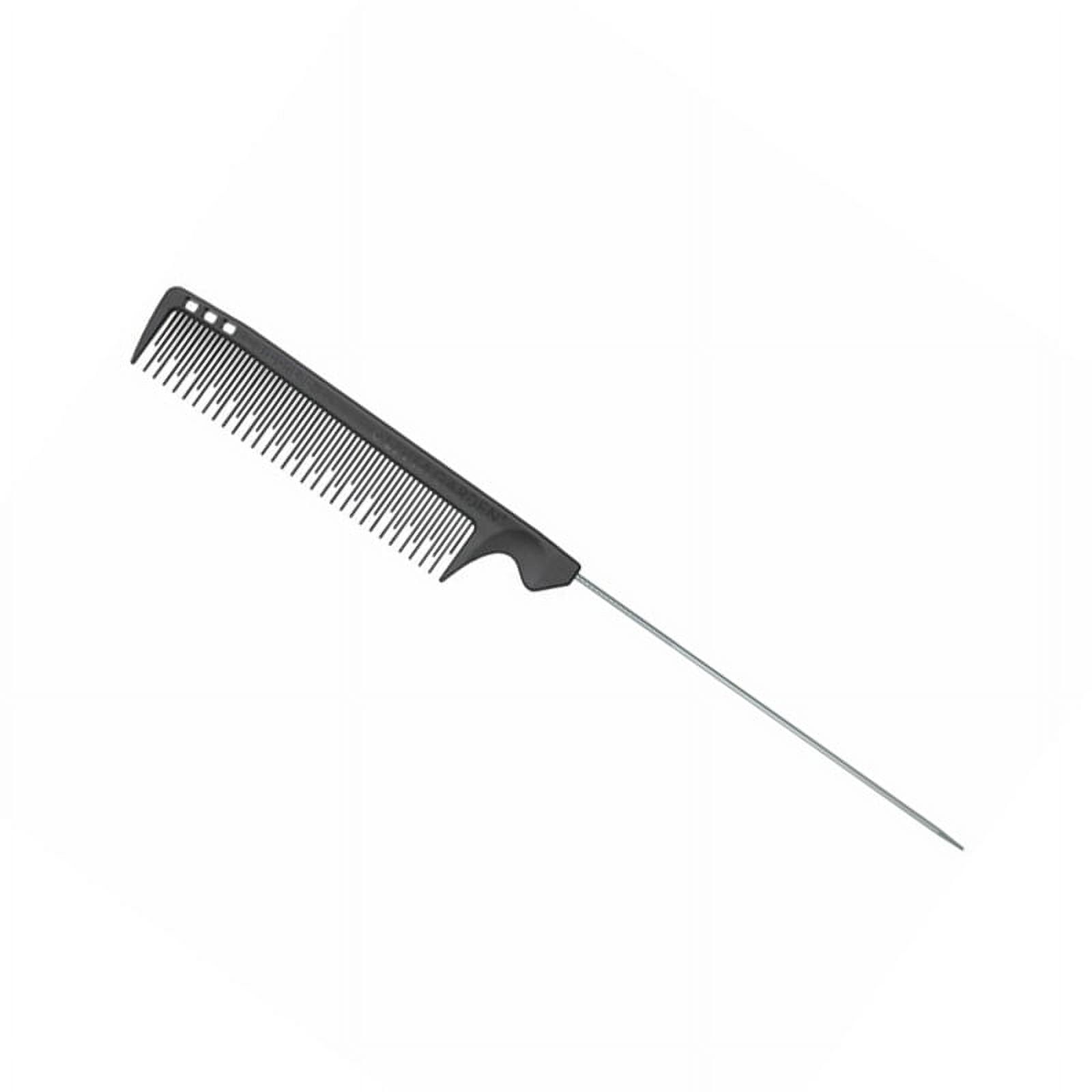 Olivia Garden - - Peine De Carbón Profesional De Diente Extra Fino Y Mango Metálico