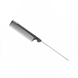 Olivia Garden - - Peine De Carbón Profesional De Diente Extra Fino Y Mango Metálico