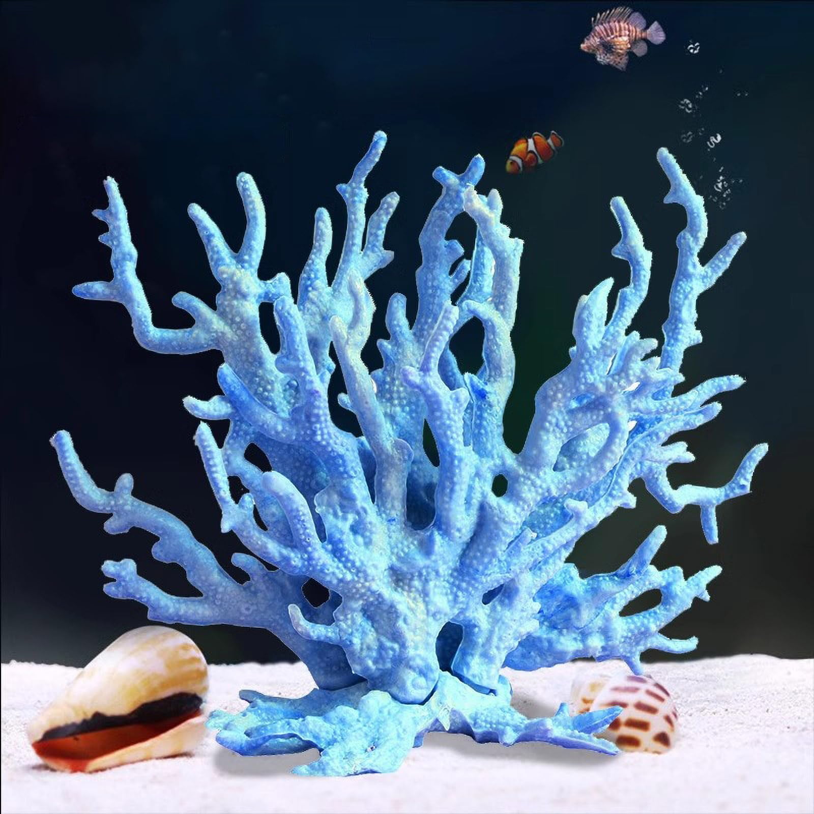 Adorno para Acuario Besimple 17x14x4 cm Azul Claro