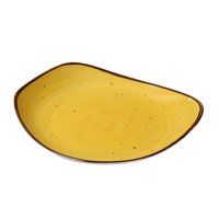 Plato Yanco Lyon Ly-110Yl, 10,5 Cm, Esmalte Reactivo Amarillo (X12)
