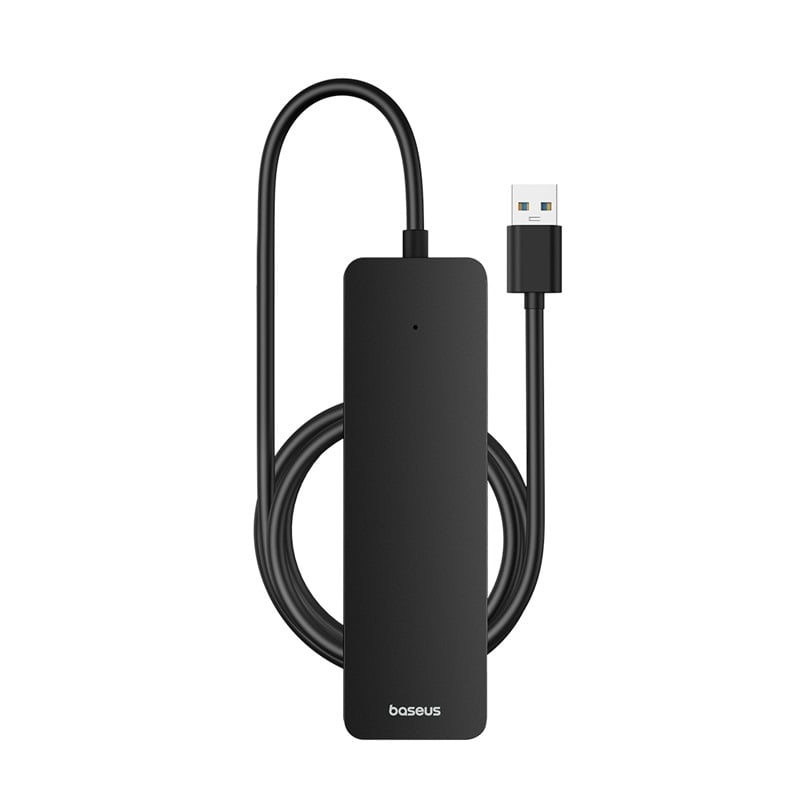 Adaptador Hub 100cm Usb-a A Usb 3.0 X 4 - 5 Gbps - Baseus Ultrajoy Series - Negro