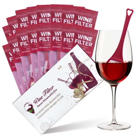 Filtros de Vino Clerona 16 unidades - Eliminador de Sulfitos e Histaminas