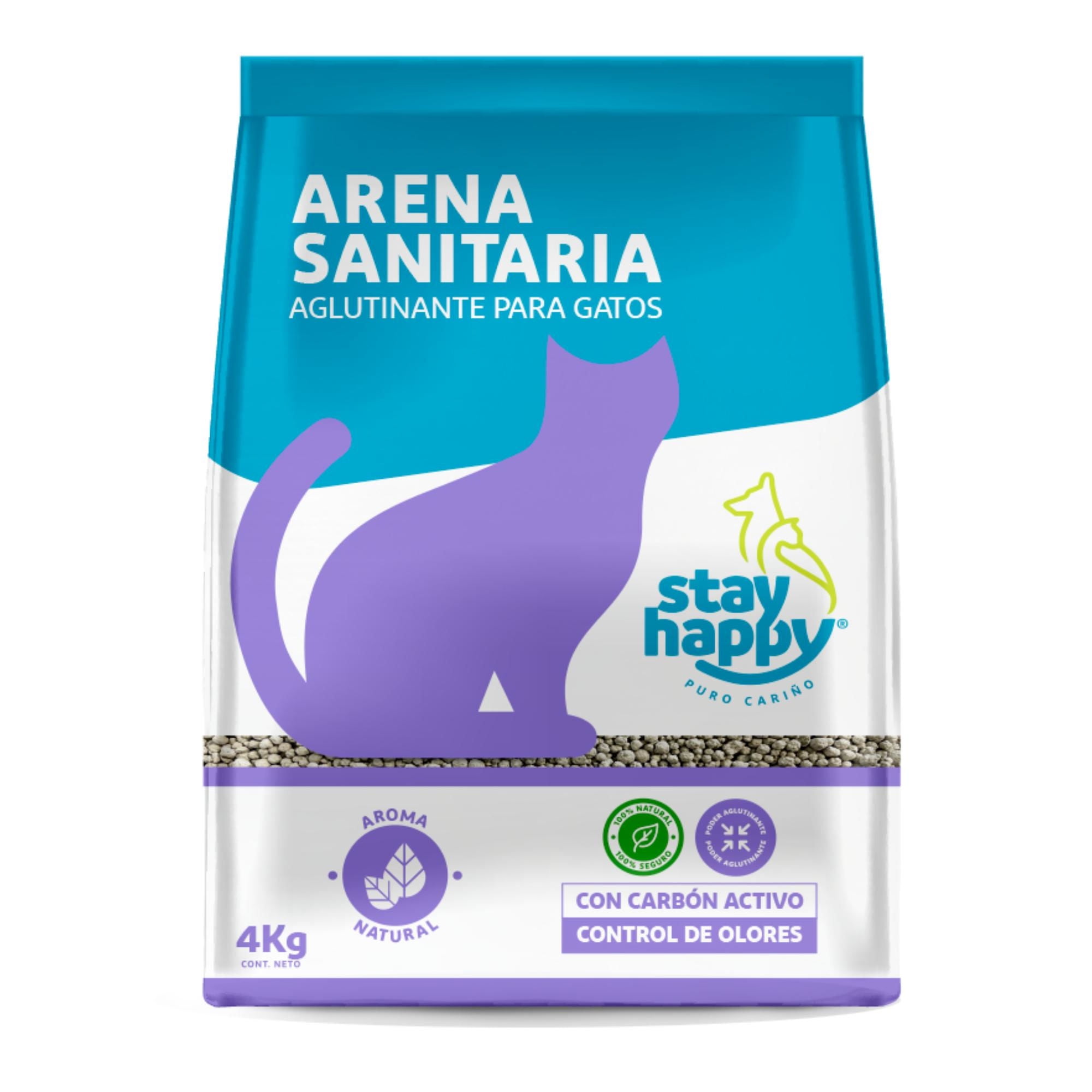 Arena Aglutinante Aroma Natural 4 kg Stay Happy