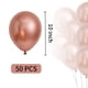 thumbnail image 2 of Globos Ztikug de látex metálico en oro rosa, 10 pulgadas, 50 unidades, 2 of 6