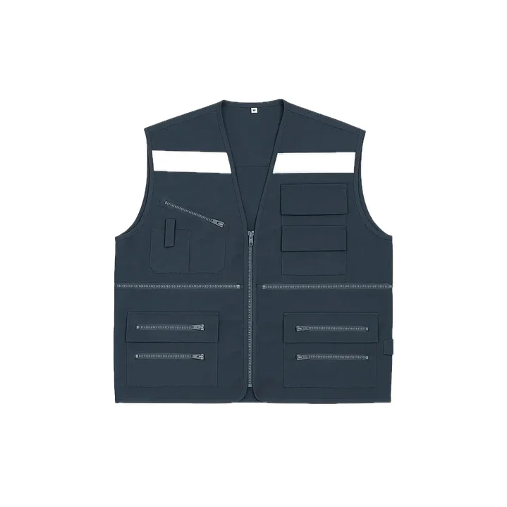Chaleco Geologo Azul con cinta reflectante XXL | Lider