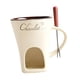 thumbnail image 1 of Taza Para Fondue, De Cerámica, Para Derretir Queso, Ideal Para Bodas Y Para Cocinar Dulces. Color Blanco., 1 of 5