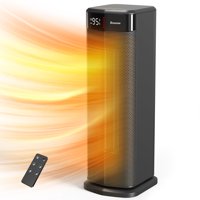 Calentador De Espacio Breezome Ptc De Cerámica Eléctrico Con Oscilación De 90°, 1500 W