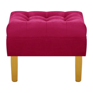 Bodevir - Pouf Wood 1C Felpa 01 Burdeo