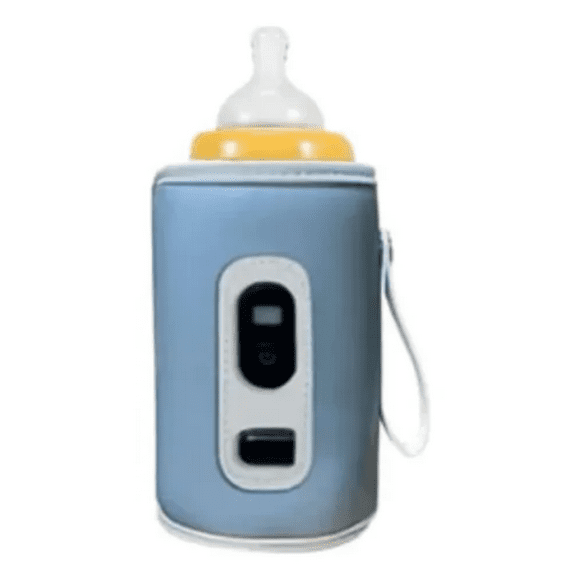 Calentador Portátil De Mamadera Biberones Bebés Recargable Azul