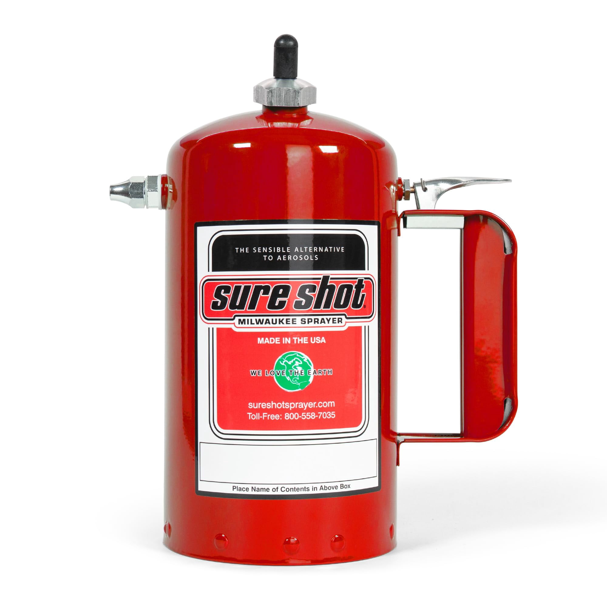 Pulverizador Sure Shot A1000r 1l De Acero Esmaltado Rojo