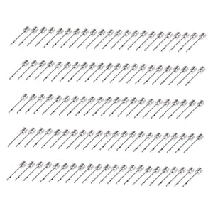 Ioensy - 100 Uds. Pines De Bomba De Bola, Globos De Fútbol De Acero Inoxidable, Pin Deportivo De Inflado, Agujero Lateral