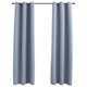 thumbnail image 2 of Cortina opaca de tela gris vidaXL 37 × 95 cm (2 piezas), 2 of 9