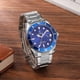 thumbnail image 3 of Reloj MASTOP con bisel giratorio para hombre, luminoso, plateado y acero inoxidable, 3 of 6