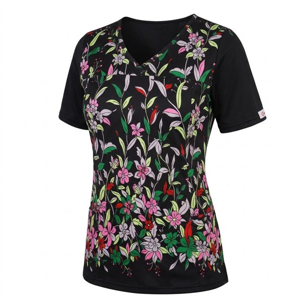 Delantal Mujer Ripholia 2456 tela elasticada estampada