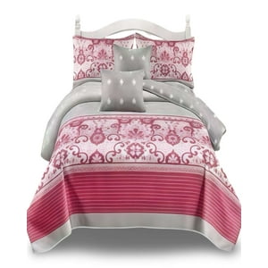 Alonso - Cobertor 9 Piezas 2 Plazas Quilt Mas Sabanas Mas Cortina De Tela