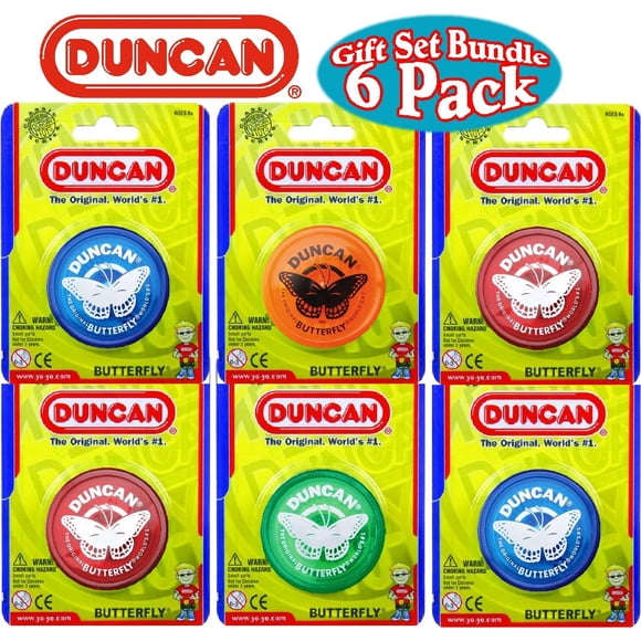 Set de regalo Yo-Yo Duncan Butterfly con 6 YoYos de varios colores