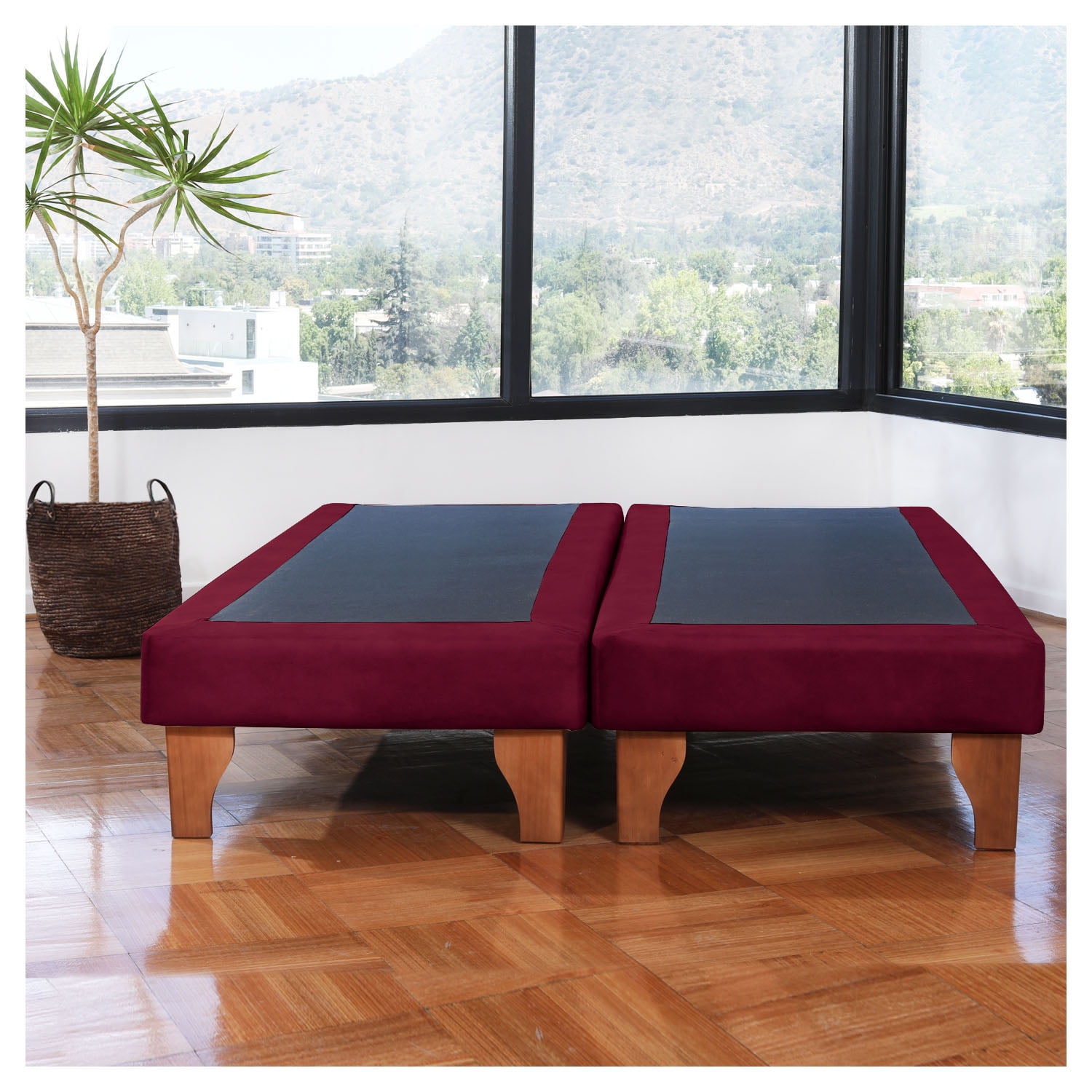 Latam Home - Base Europea Zen Tela Burdeo 2 Pza