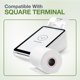 thumbnail image 2 of Papel térmico REYMOMIN 10 rollos para Square Terminal, 2 of 6