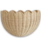 thumbnail image 1 of Cesta De Pared De Mimbre Festoneado Tejida A Mano 40 X 25 X 18 Cm, 1 of 9