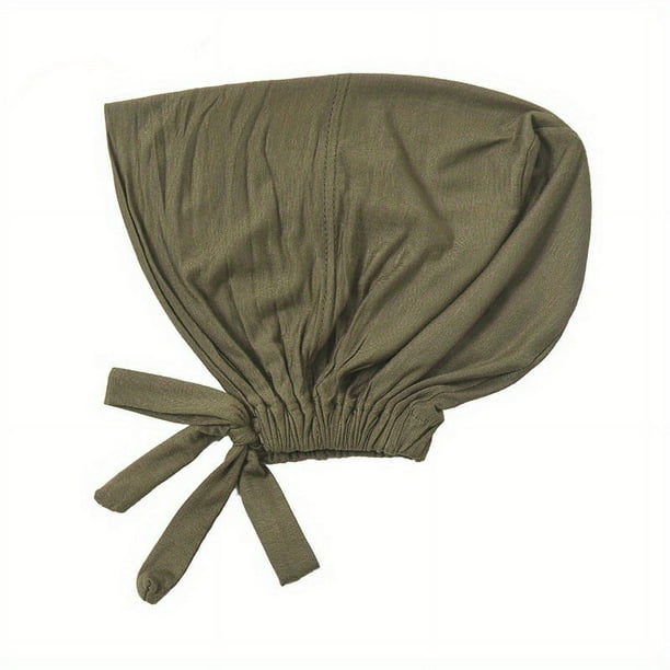 Stay Stylish & Comfortable with Adjustable Inner Under Hijab Cap - Solid Color Bonnet Caps with Ties Back