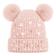 thumbnail image 1 of Gorro Dos Pompon Diseño Perlas Forrado Con Chiporro, 1 of 3