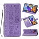thumbnail image 2 of Funda Cartera FOXDOCK para Samsung Galaxy A21S , Flip PU con Relieve de Gatos y Perros, Tarjetero y Soporte, 2 of 6