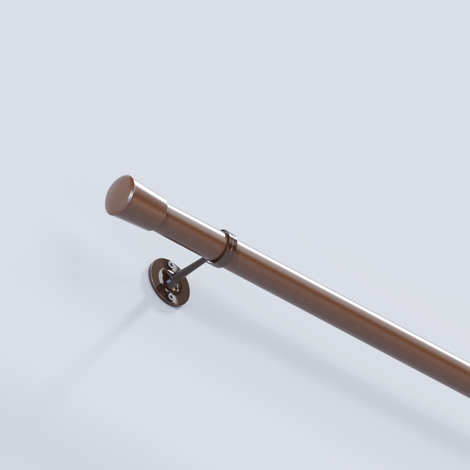 Decor - Set Barra Cortina Innova 21mm. Chocolate X 2.00