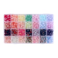 Bothyi - Cuentas De Vidrio De 8 Mm Para La Fabricación De Joyas, Cuentas Decorativas De Moda Para Principiantes, Color Degradado