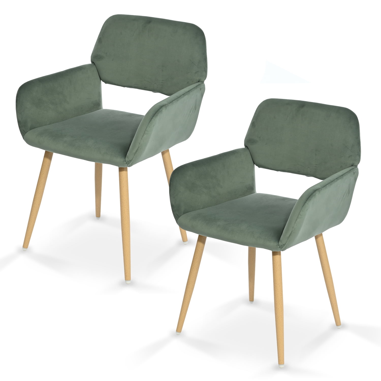 Novahus - Pack 2 Sillas Comedor Sitial Cromwell Verde