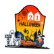 thumbnail image 3 of Calendario De Adviento De Halloween Acrílico Decoración Espeluznante Para La Entrada De La Sala De Estar Del Hogar Naranja, 3 of 5