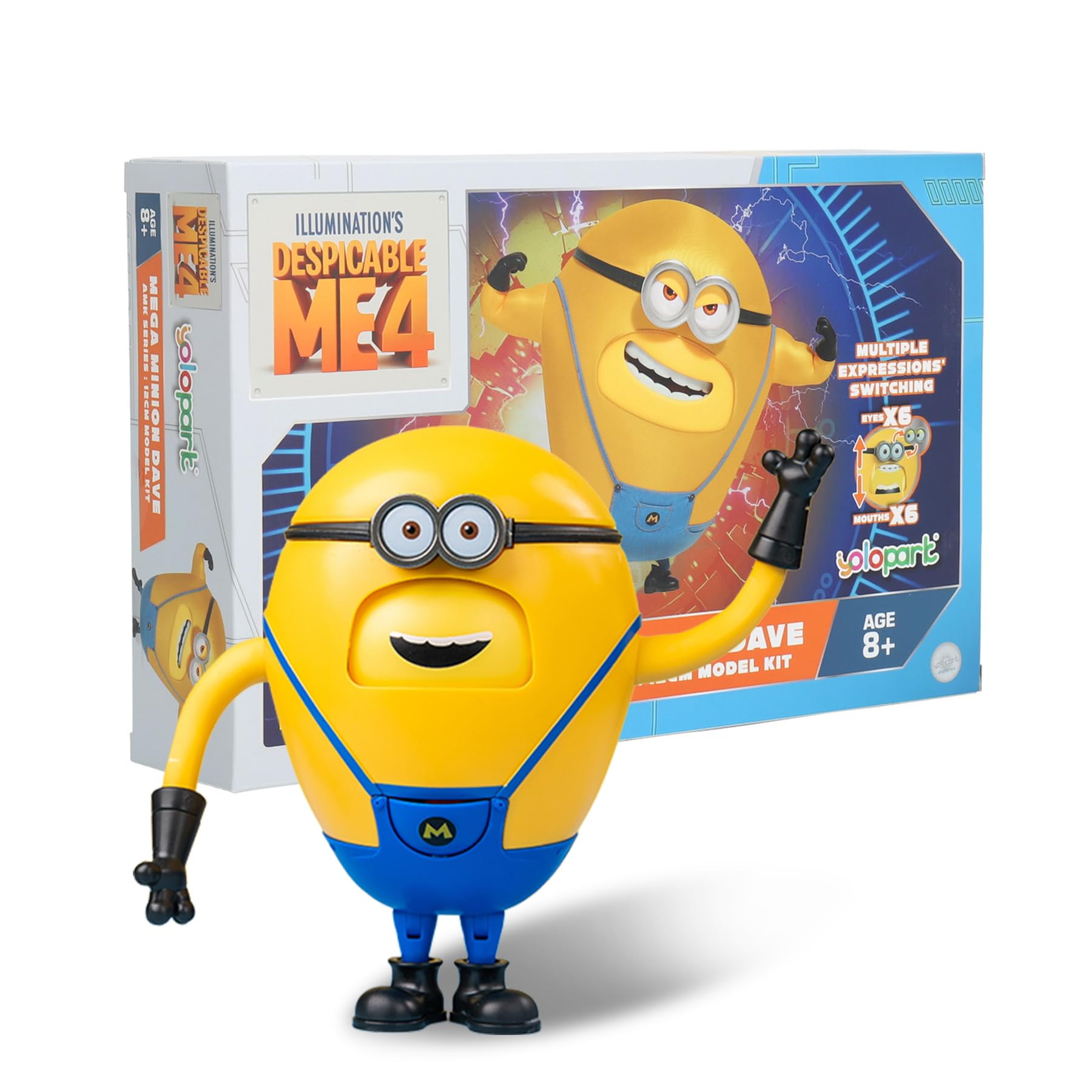 Toy Yolopark Minions Despicable Me 4 Mega Dave Con 6 Caras