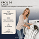 thumbnail image 4 of Cortina De Baño Tela + Forro + 12 Ganchos Premium 180  X 180 Cm Blanco Juego Larga Az, 4 of 10