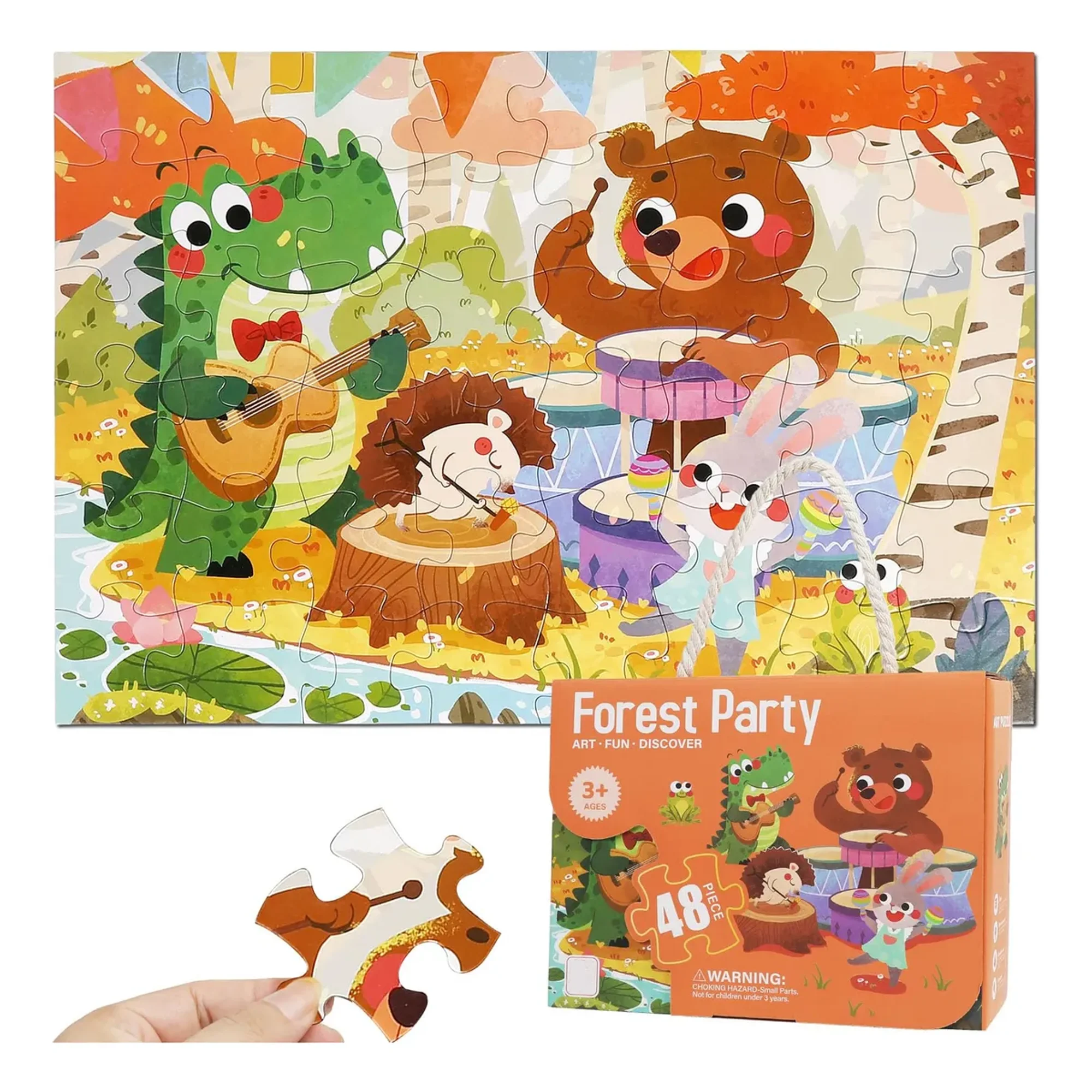 Pedagogia Activa - Puzzle 48 Piezas - Forest Party